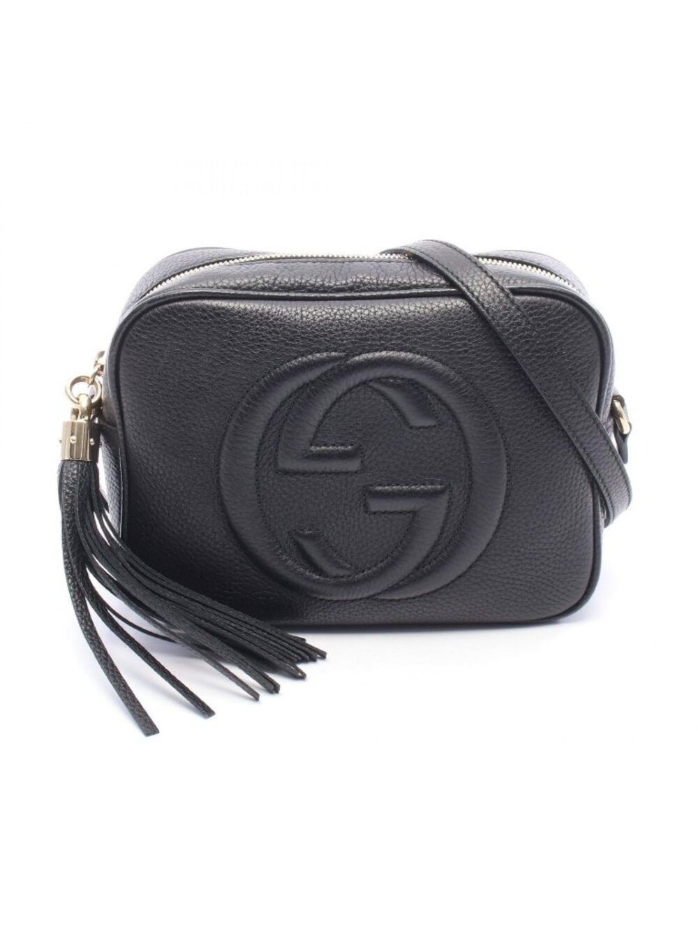 Gucci Shoulder Bag Soho Disco Black Leather Small